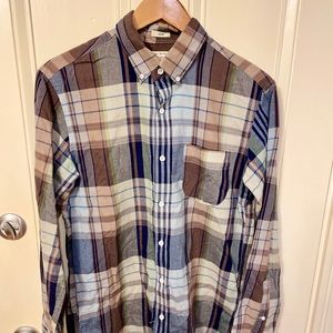 J. Crew Slim fit cotton madras shirt